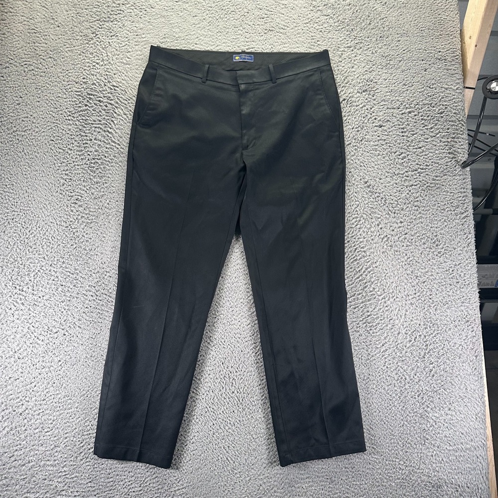 Jack Nicklaus Pant Mens 38x29 Black Polyester Golf Straight Performance Preppy
